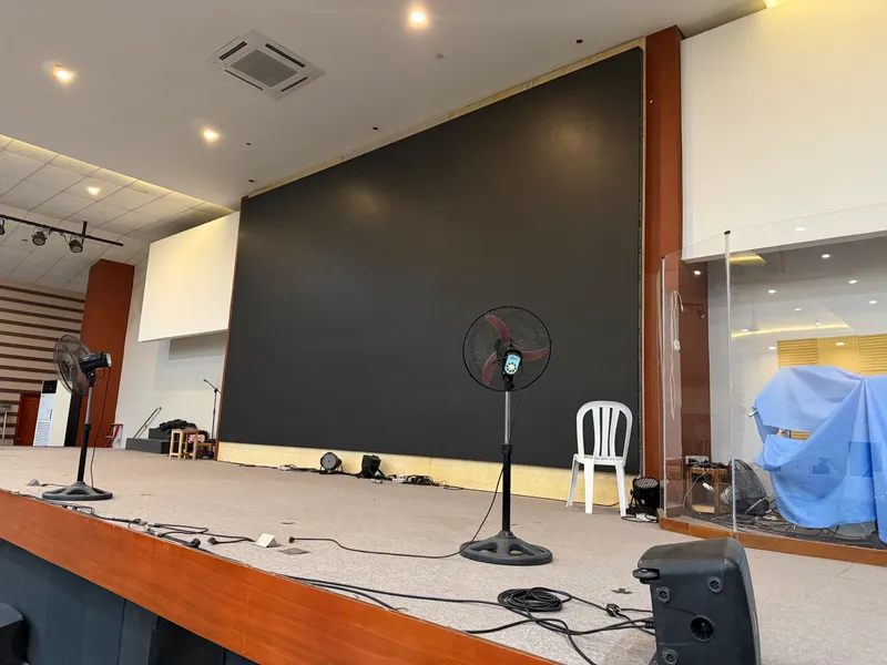 CCF Baliuag LED wall installation with pixel pitch P2.976.