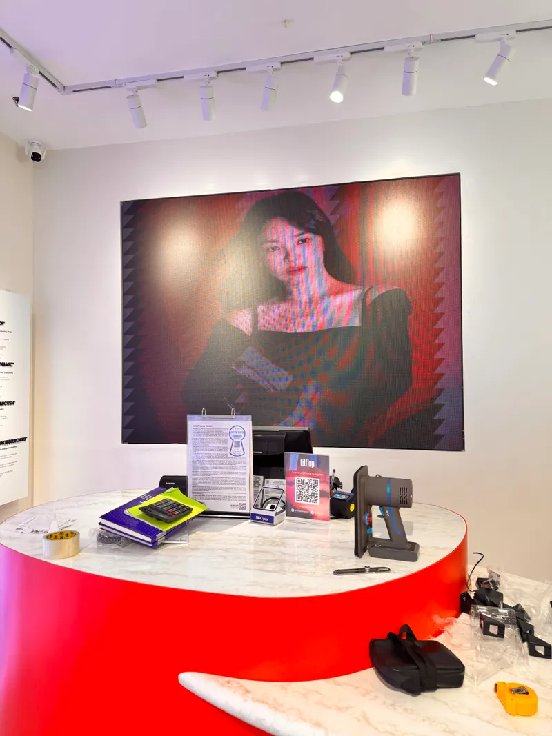 Fitflop North Edsa fixed LED display installation with pixel pitch P2.