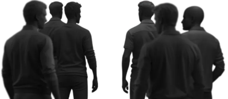 Enticed people gathering around the SITI LED screen, captivated by its brightness and clarity.