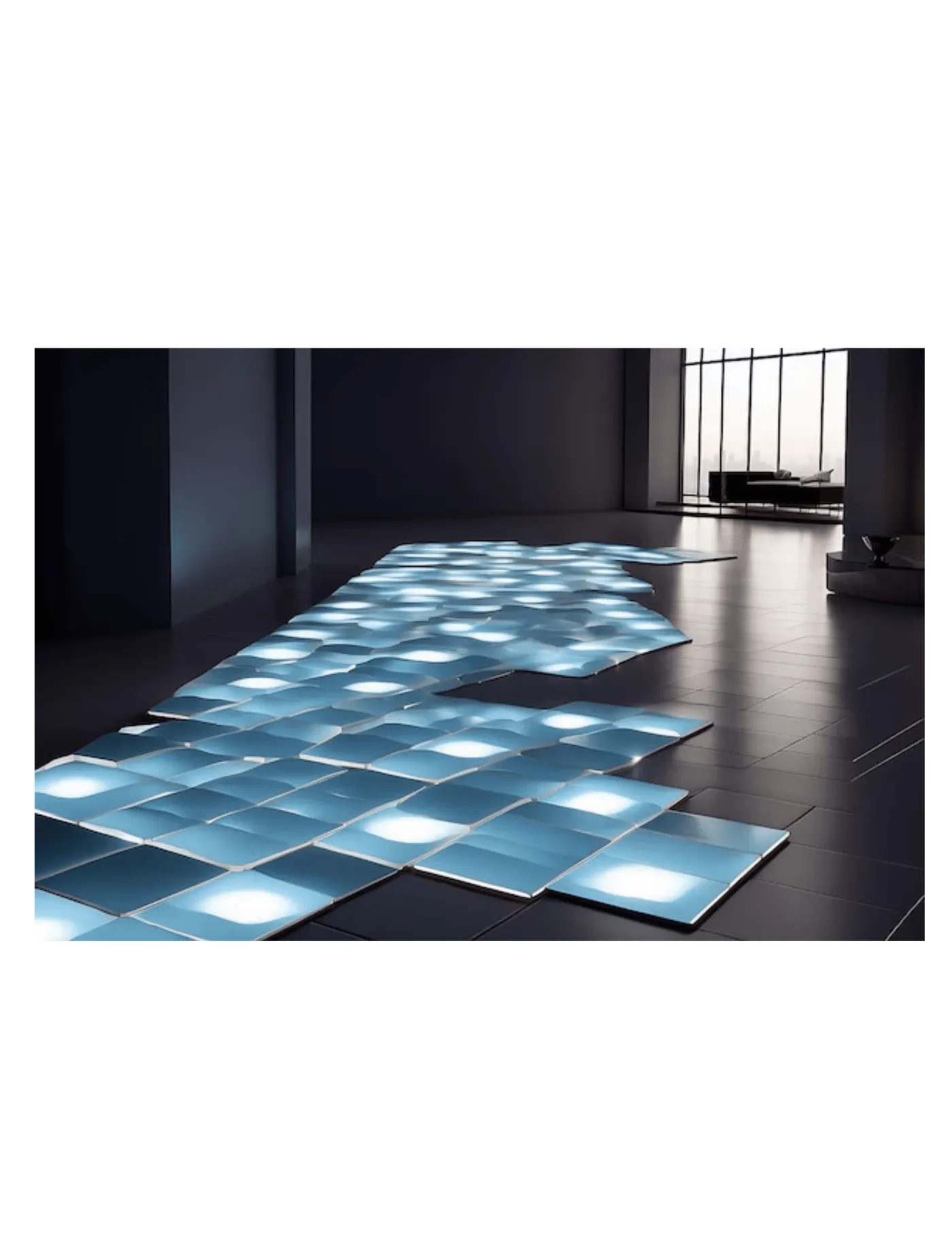 Tile Texture LED Series used for creative and appealing flooring
