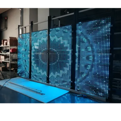 Transparent Mesh LED used in a working space for aesthetics