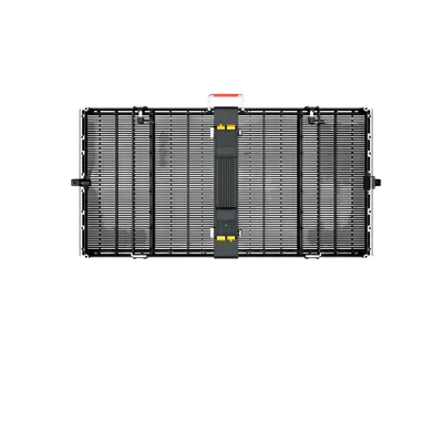 Transparent Mesh LED Display from the back perspective