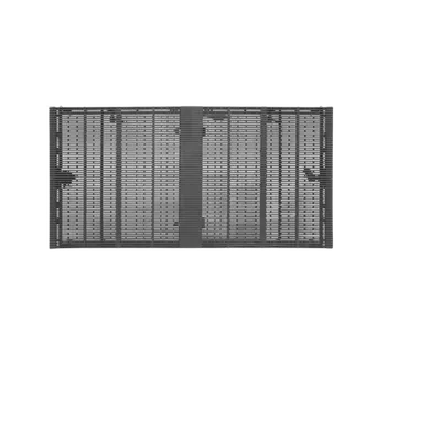 Transparent Mesh LED Display from the front perspective